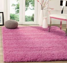 Baby Pink Handwoven Home Carpet